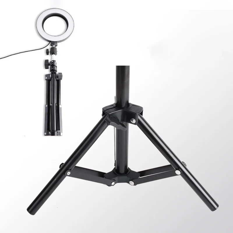 
2020 Hot Sale OEM Beauty Photographic Makeup Selfie Circle Fill Led Ring Light with Tripod Stand and Cellphone Holder 