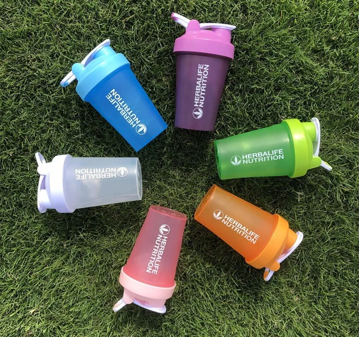 

Bpa free custom logo herbalife protein shaker sport water bottle gym fitness milk powder shaker cup 400ml, Customized color acceptable