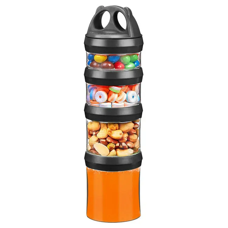 

BPA Free Travel Portable 4 Layers Baby Milk Powder Container Baby Formula Dispenser, Customized