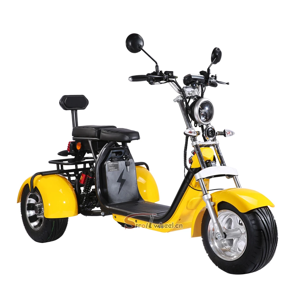 

Strollwheel citycoco 1000W adult electric motorcycle 3 wheel scooter 1500W ectric scooter 2000w tricycle scooter, All color