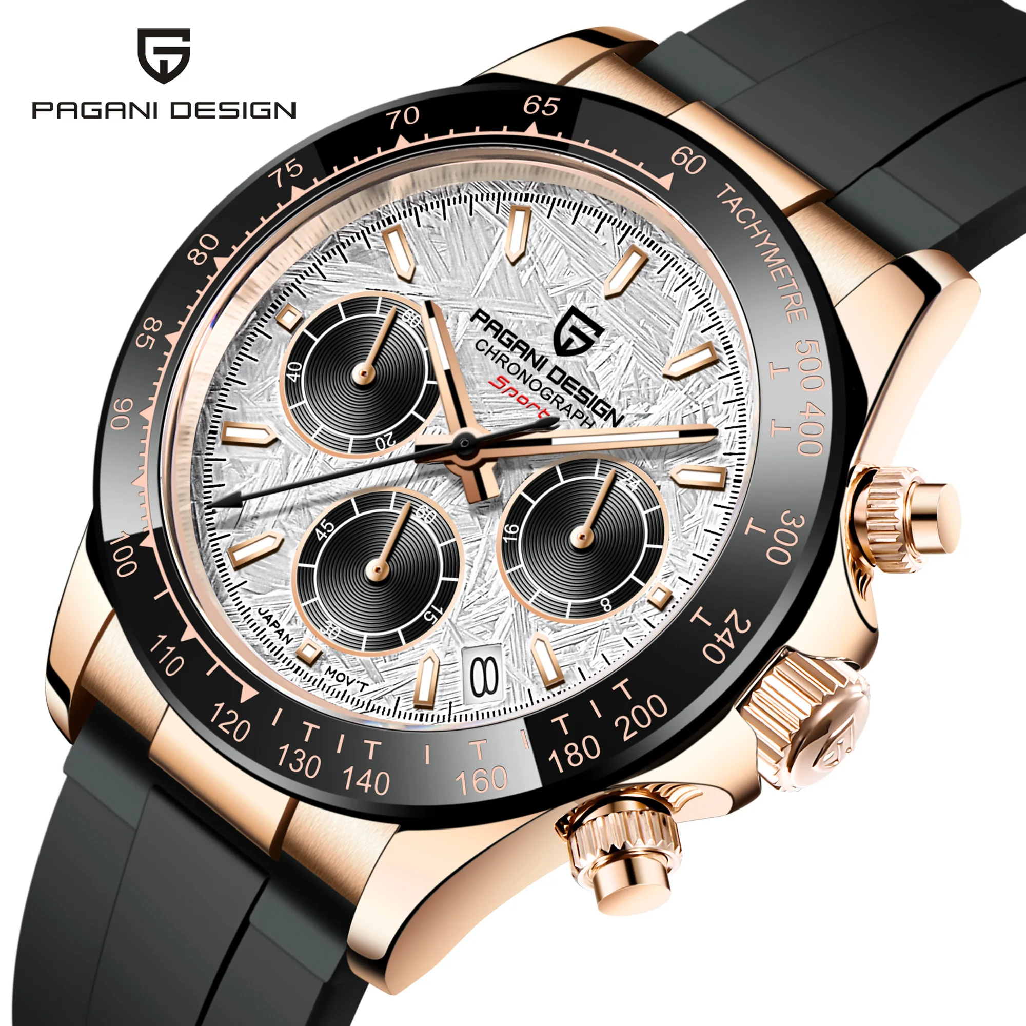 

2021 New PAGANI DESIGN 1664 Men's Watches Top Brand Luxury Wristwatch Quartz Watch for Men Waterproof Chronograph reloj hombre, Shown