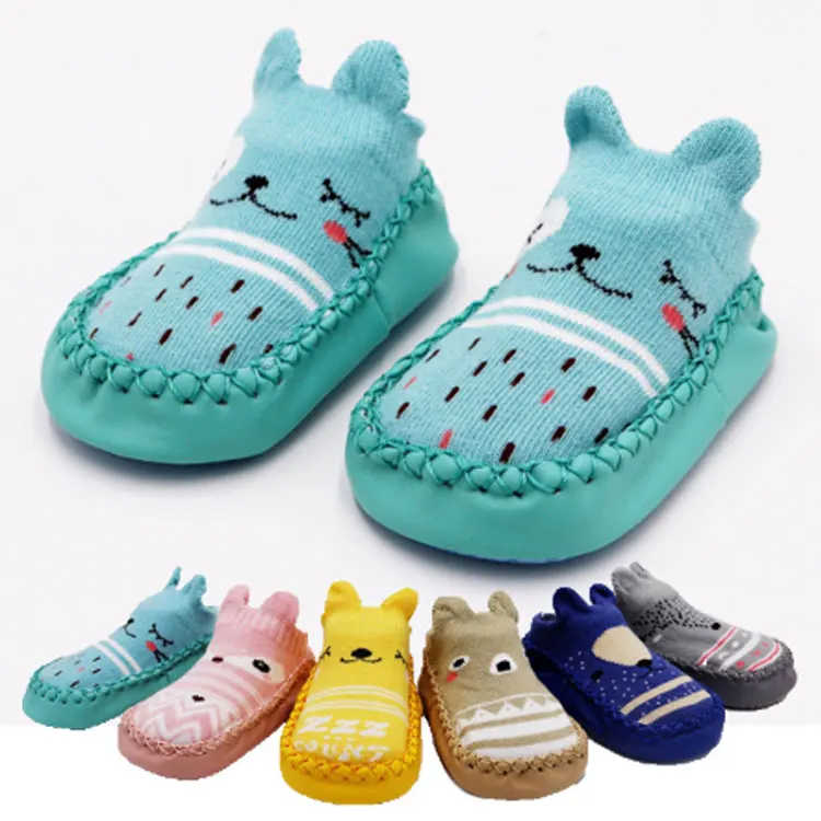 

Non Slip Knit Slipper Baby Rubber Soles Socks Shoe Design Anti-slip Soft With Rubber Sole Baby Socks