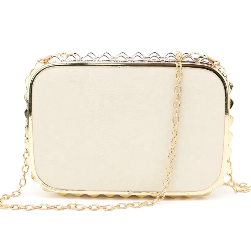 

2022 New Chain Shoulder Pu Leather Crossbody Sling Bag Evening Clutch Bags For Women
