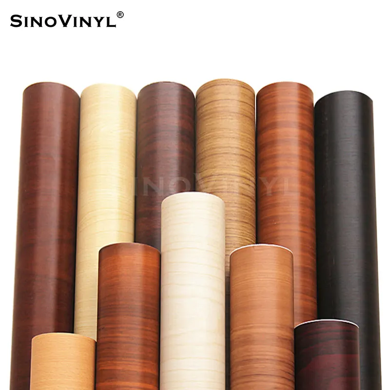 Sinovinyl Waterproof Pvc Material Car Interior Decoration Wood Grain