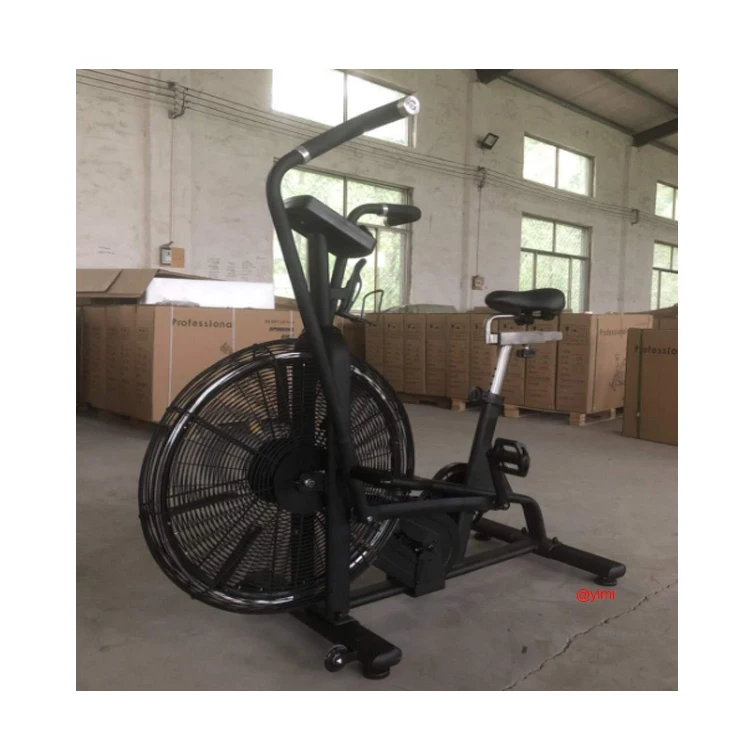 

Comfortable Ride Clear Digital Display Indoor Exercise Airbike Commercial Air Bike, Black