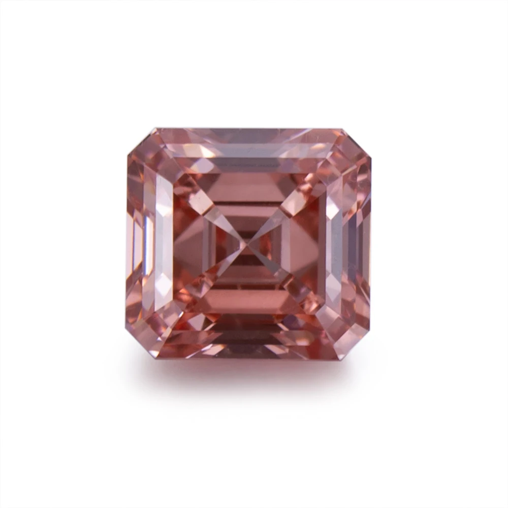 

Factory Price IGI certificate Fancy shape 1-2ct loose CVD diamond Fancy orange pink HPHT lab grown diamond