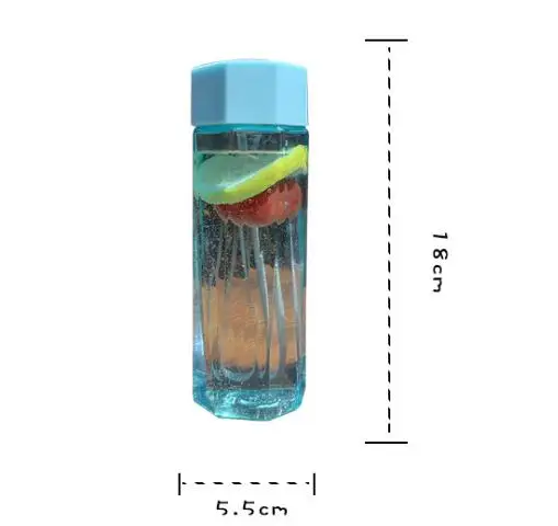 

H817 Outdoor Student Lovers Novelty Design Transparent Water Bottles Sport Portable Handgrip Multi Colour Plastic Bottle