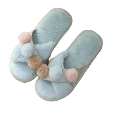 

Autumn and winter fashion new cute plush couple slippers indoor warm and non-slip slippers men and women, As picture