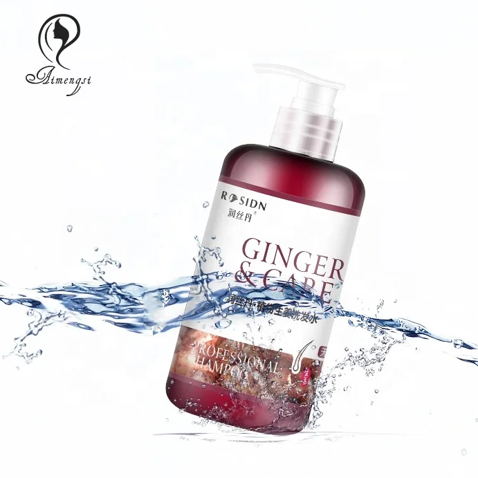 

silicon-free ginger anti loss anti-dandruff hair shampoo men private label