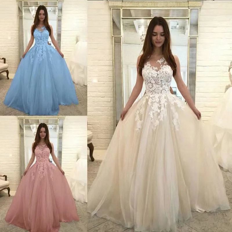 

New Style Ball Gown Wedding Dress Sexy Lace Prom dress Sleeveless Long Skirt