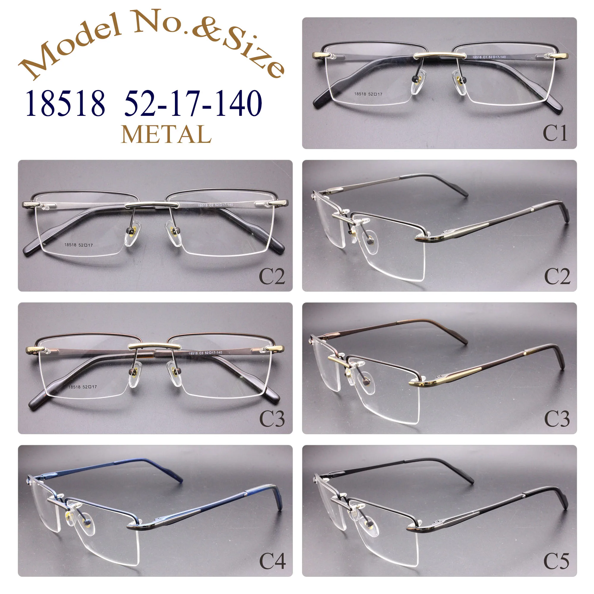 

Most Popular Ladies Metal Eyeglasses Wholesale anteojos High Quality Trendy Brand Optical Frames