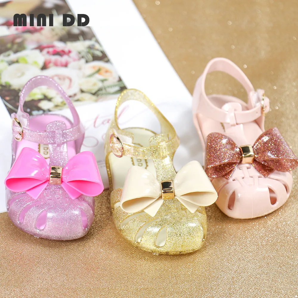 

Jelly Sandals for Kid Wholesale Princess Shoes Bowknot Fancy Children Toddler Jelly Shoes Girl Summer Durable PVC