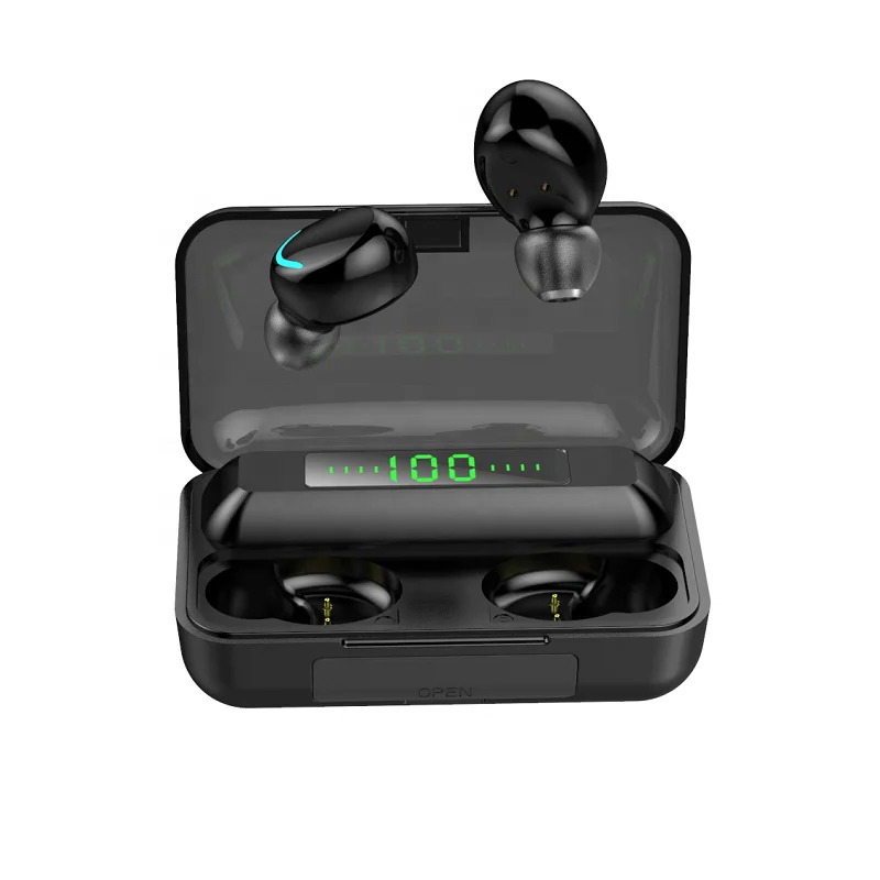 

Wholesale Low Moq Waterproof Touch True Noise Cancel Bluetoothes Wireless Bass Earbud, Black