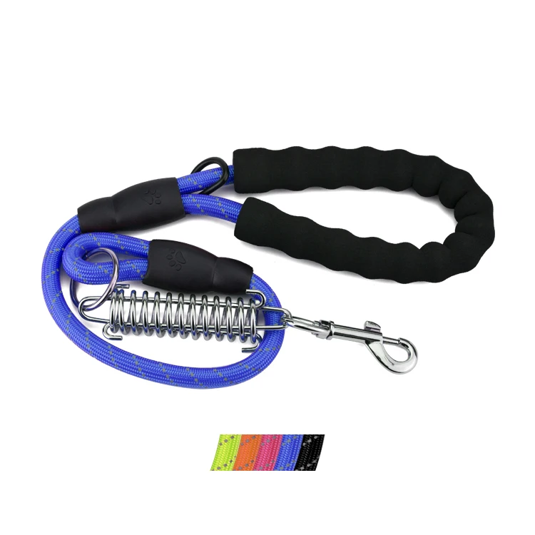

Customized Length Rope Reflective Nylon Braided Webbing Strong Durable Braided Jogging Pet Large Dog Leash Lead, Picture shows