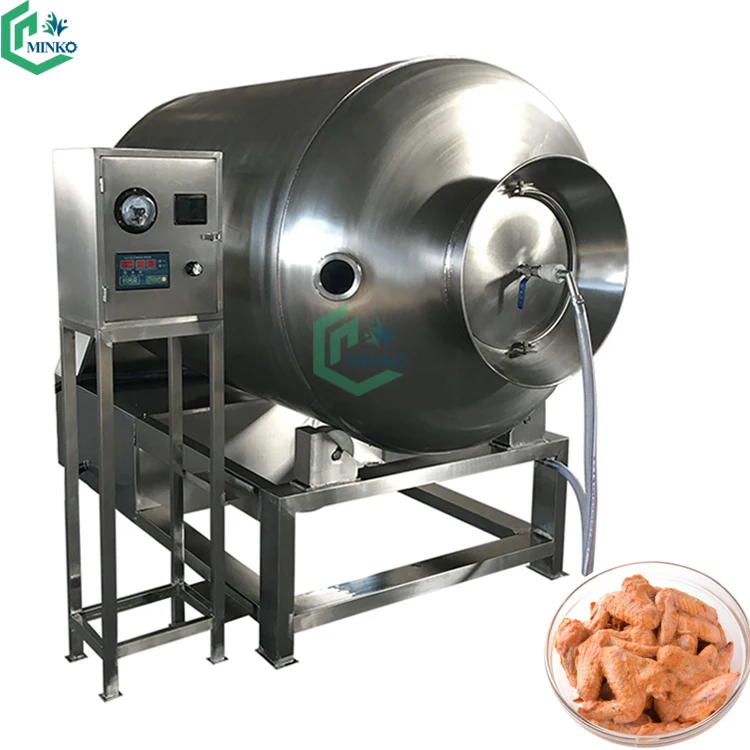 
cow meat vacuum tumbler processing chicken meat salting machine 