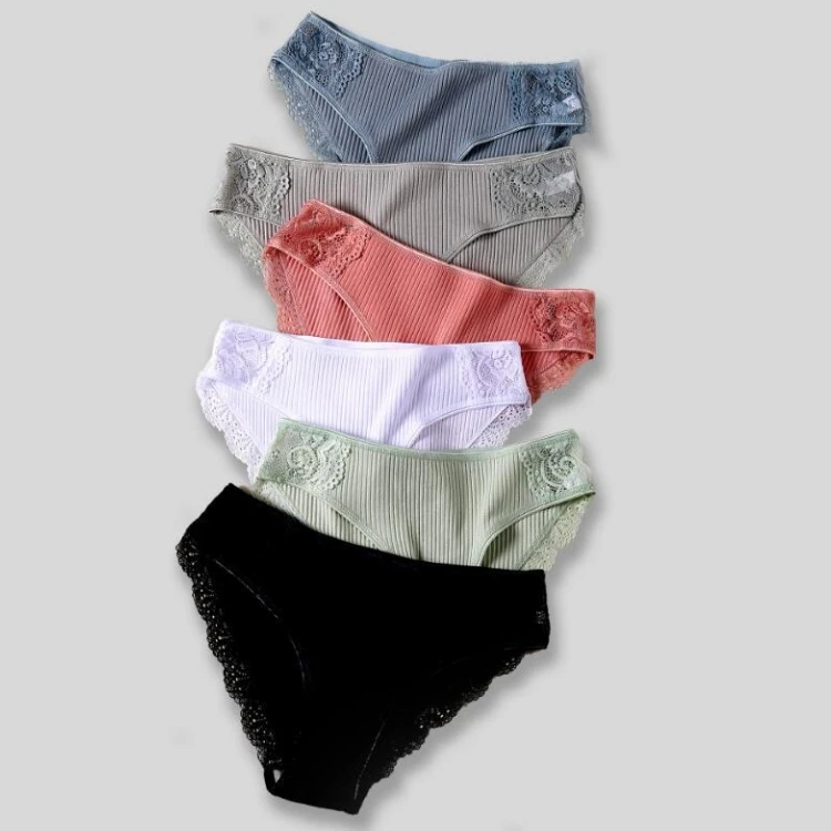 Cotton Panty Solid Women's Panties Comfort Underwear Skin-friendly ...
