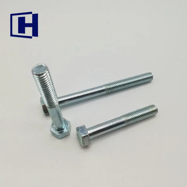 
Hex Head Screw Hex Head Bolt DIN931 DIN933 Grade 8.8 Black Hex Bolt and Nut M8 M10 M12 M16 M20 M24 