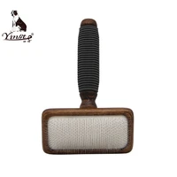 

New design wood dog brush pet grooming brush pet slicker comb brush