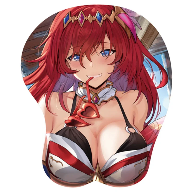 

Custom color Cartoon 3d printed pads sexy girl breast mouse pad