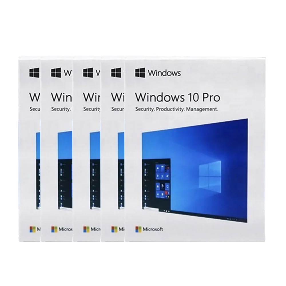 

Microsoft Windows 10 Pro Retail Box USB + License Sticker Key Card for windows 10 Global Online Activation