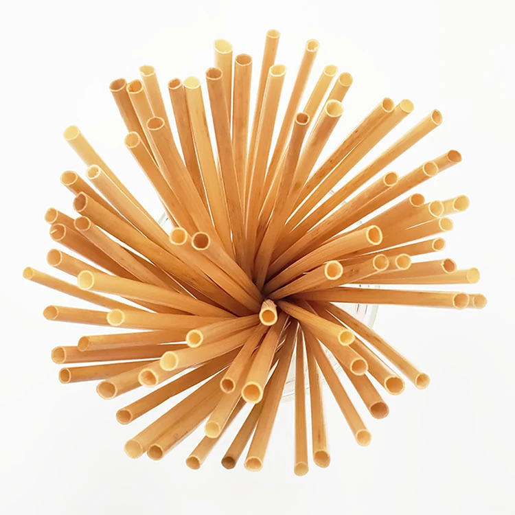 Bar Accessories Customized Length Home Garden Disposable Ecofriendly Biodegradable Natural Plant Long Wheat Drinking Straw