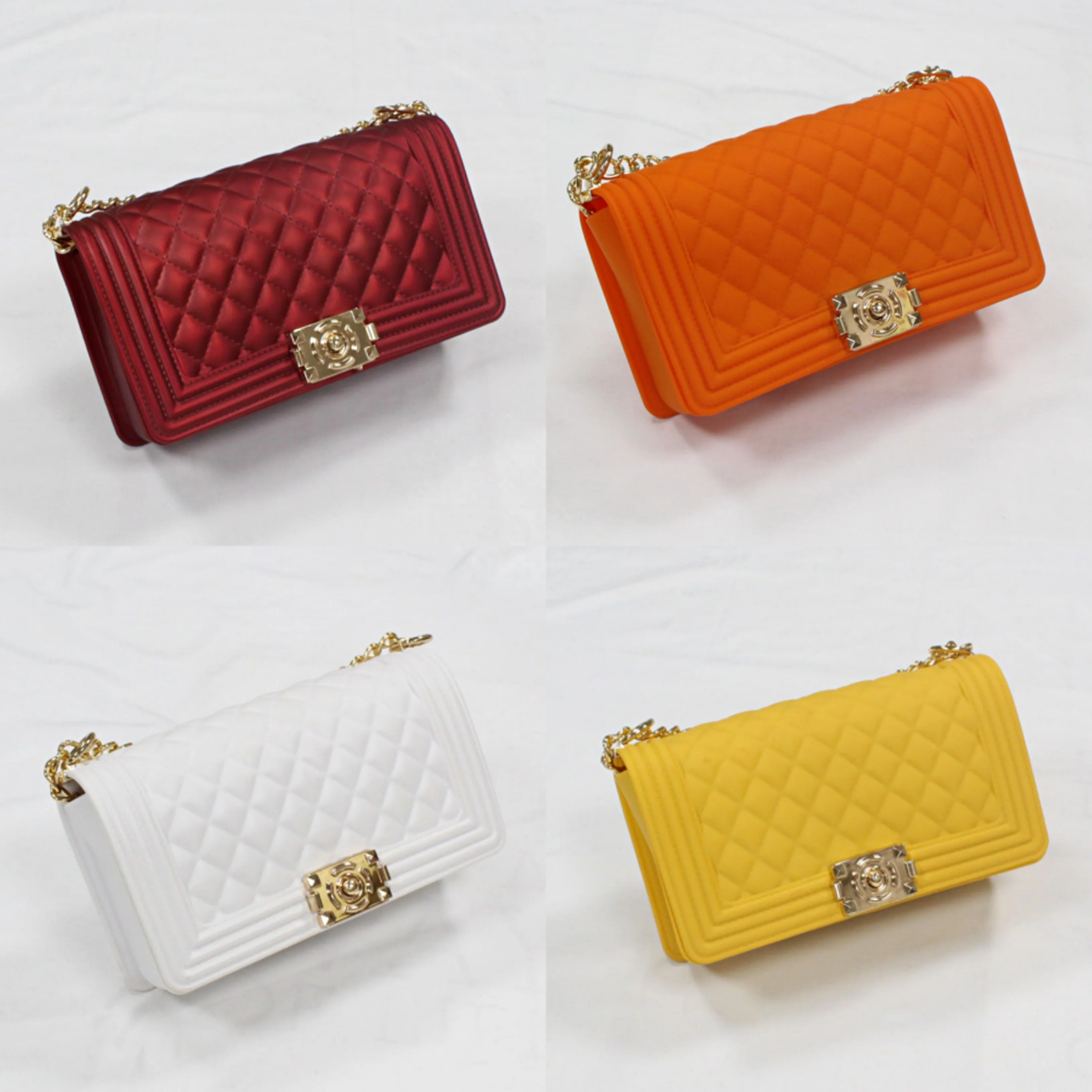 

Fashion matte PVC jelly women crossbody hand bags luxury red purse female pillow designer famous brands handbags ladies