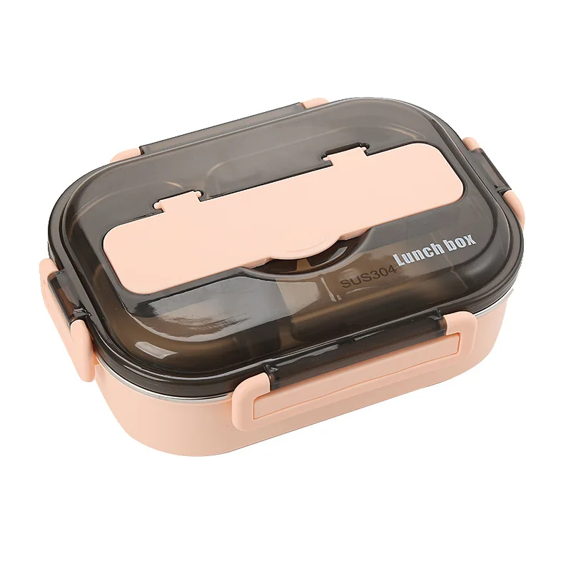 

BPA free 4 compartments thermal insulated lunch boxes stainless steel potluck lunch box food, Customized