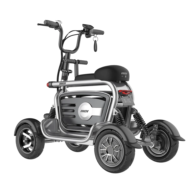 

YIDI Two Seat Tricycle Cheap Four Wheel Electric Scooter For adults, Black