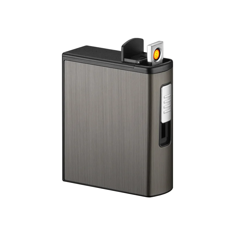 

Customized automatic pop-up cigarettes can hold the entire pack of 20 moisture-proof lighter cigarette cases