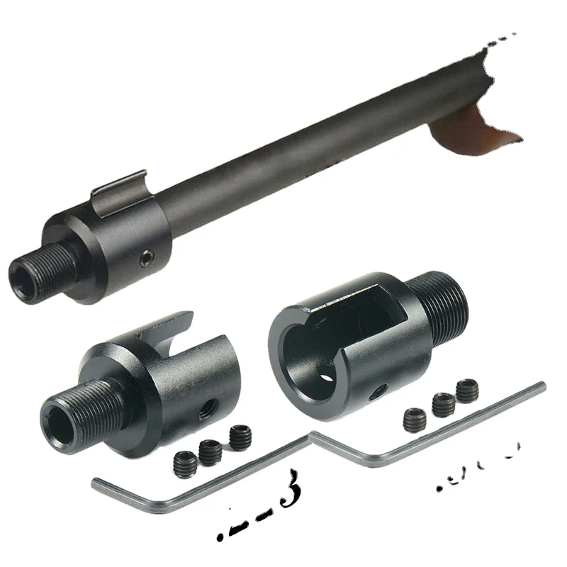 

Aluminum Barrel End Thread for Ruger 1022 10/22 Muzzle Brake 1/2x28 5/8x24 .750 Adapter Combo .223 .308 Compensator, Black