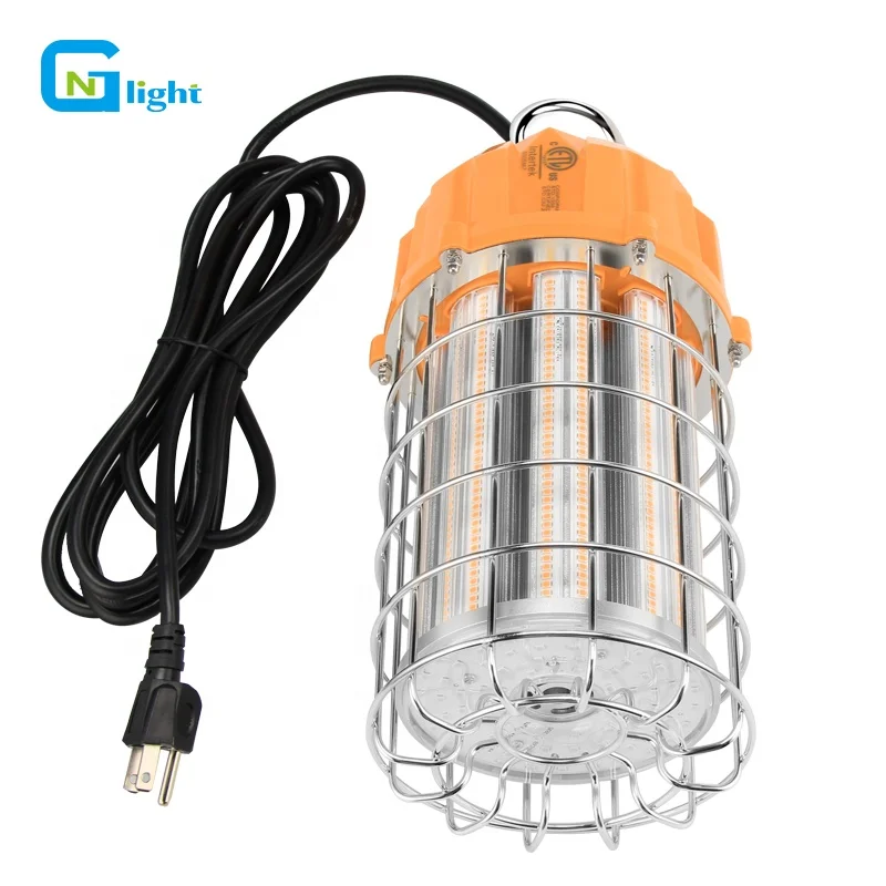 

6500K Cool White 10ft US Plug ETL cETL 125w LED Temporary Work Light Construction Light 220v