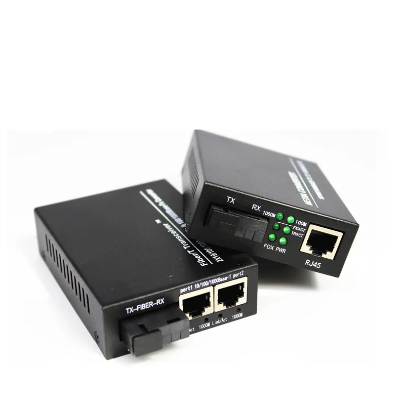 

single&dual OEM ODM SC FC ST port high quality mental FTTX fiber optic converter