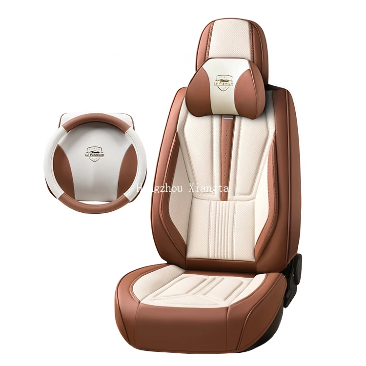 

Hot Sale 2023 Leather Universal Fashion Design Custom Car Seat Cover 9D Car Seat Cushions 13 Pcs For Cars