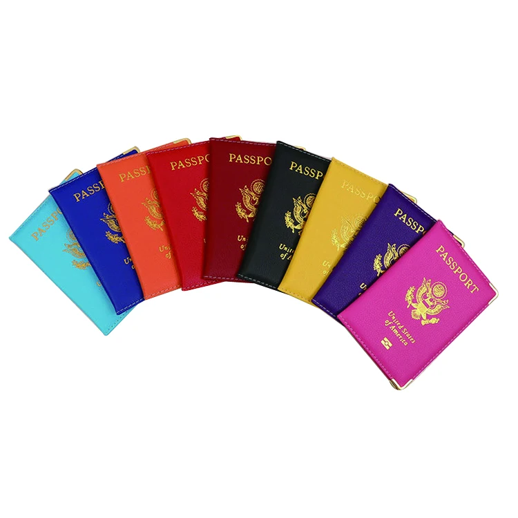 Wholesale Gold Foil Stamp United States Of America Passport Holder Cover  Mix 9 Color Debossed Passport Cover Customized Case Pu - Buy Passport Holder ,Passport Case,Passport Cover Product on Alibaba.com