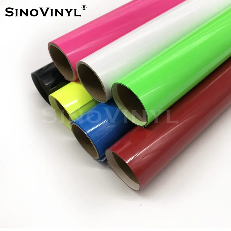 

SINOVINYL Cricut Textile PU HTV for T-shirt Clothing Personalized Logo Die Cutting Iron Heat Transfer Vinyl High Film DP Rohs