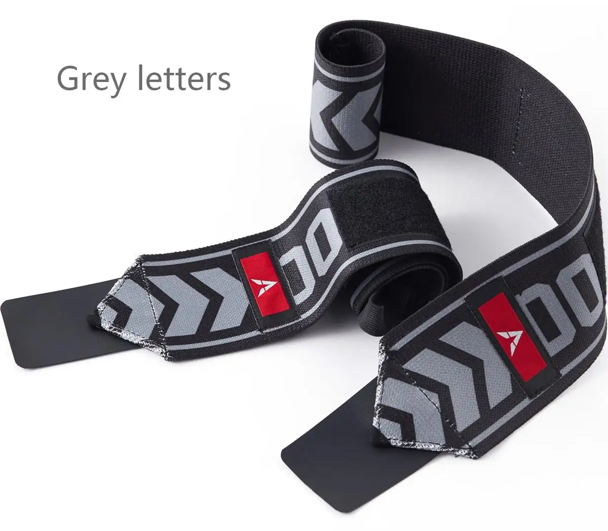 

High Quality Elastic Fitness Gym Wrist Protector Support Belt Training Straps Wraps with Thumb Loop for Weightlifting Workout, Gray letters, white letters, camouflage