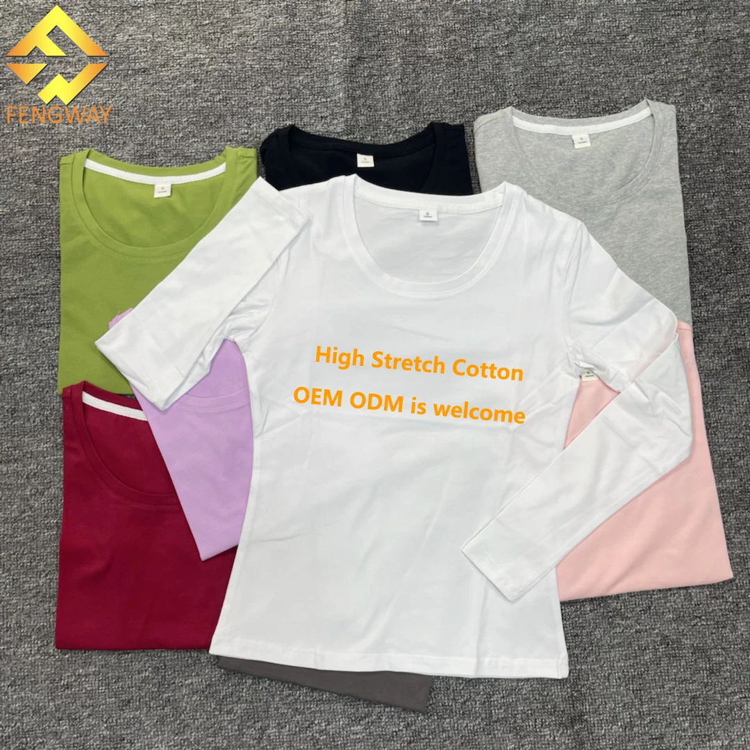 Long Sleeve Graphic Print Stretch T Shirt