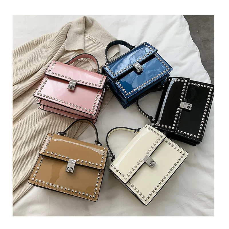 

High Quality Patent Leather Bags Designer mini Chain women handbags woman latest handbag