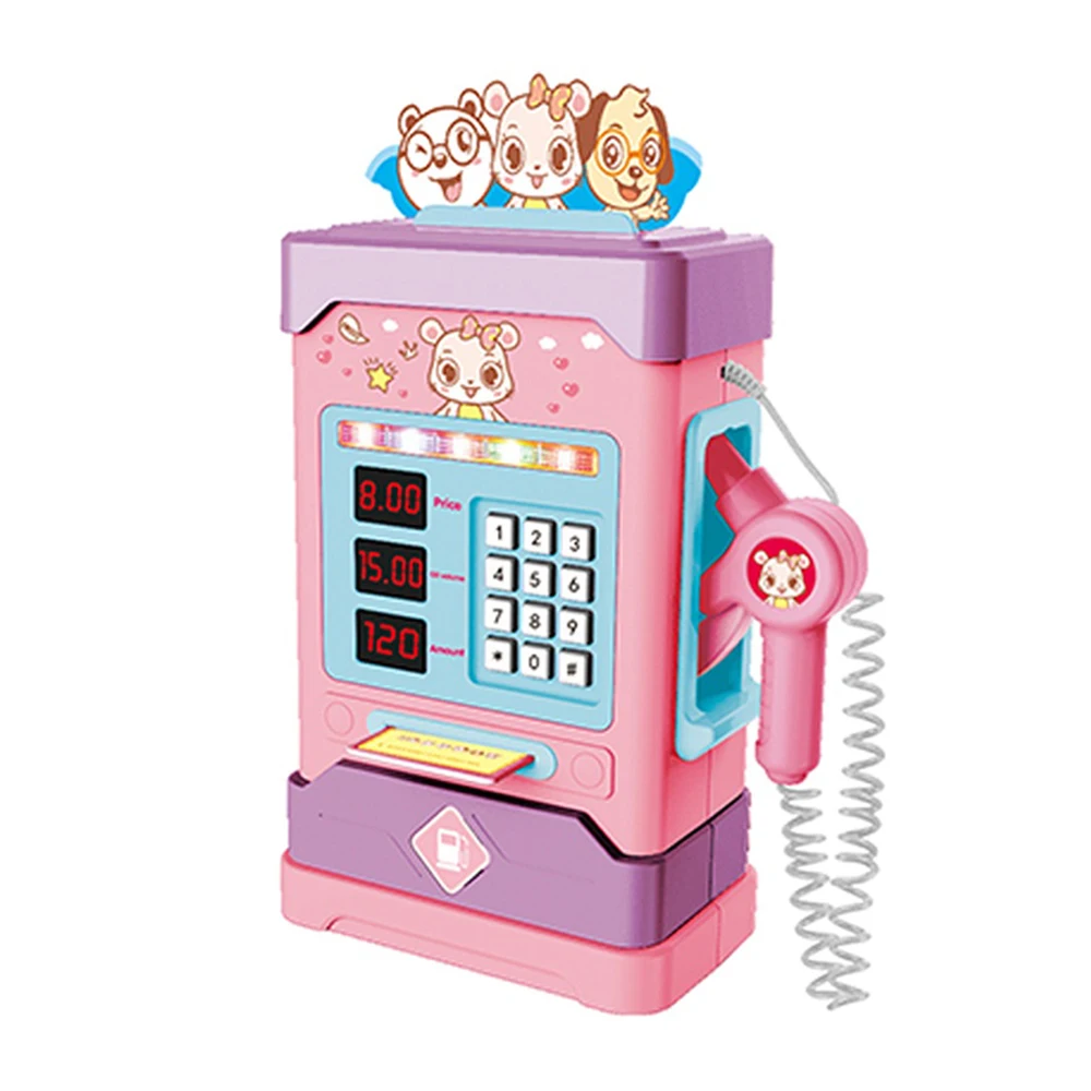 
Plastic preschool education happy pretend play mini gas station machine toy 