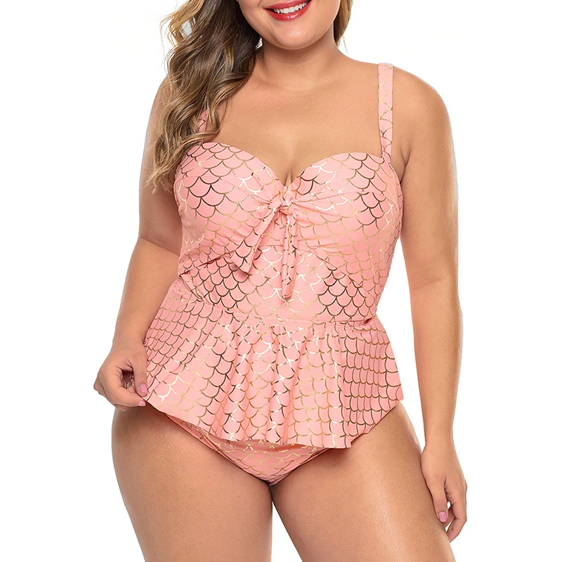

Wholesale Fashion Plus Size Halter Neck Sexy Tankini Women, Customized