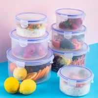 

Professional vacuum plastic food storage Round lunch box microwave heated safe food container boxes made in China