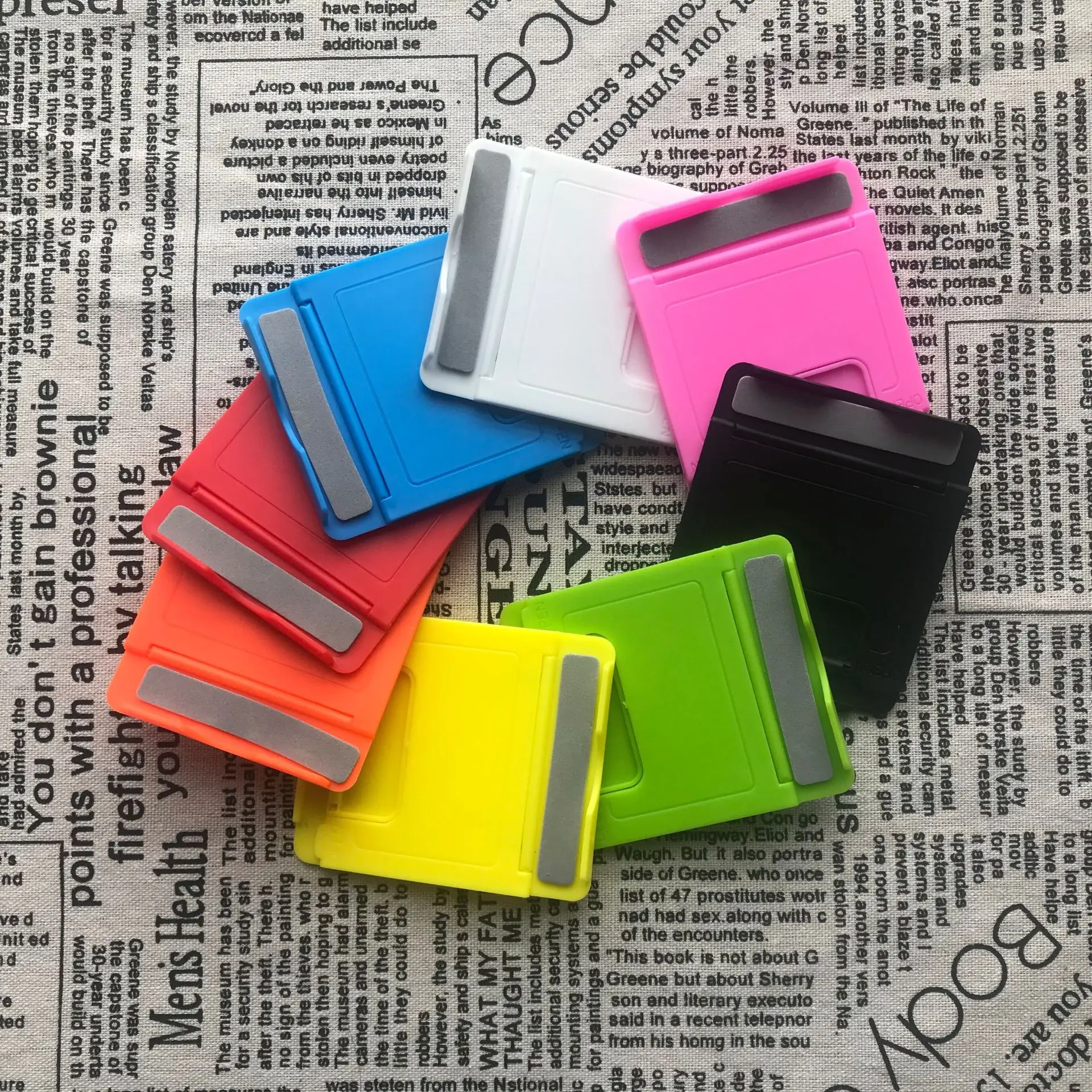 

Cheap Custom logo Five-speed Small Stand Mobile Phone Tablet Universal Portable Folding Lazy Holder, Customized