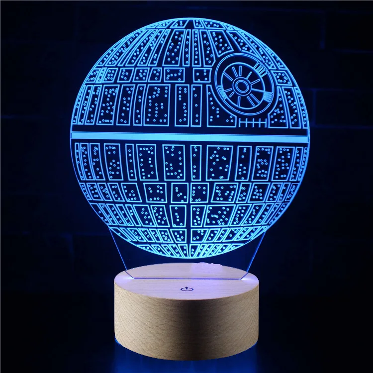 Amazon Hot selling new Stars Wars children bedroom decorative 3d  led night light lamp