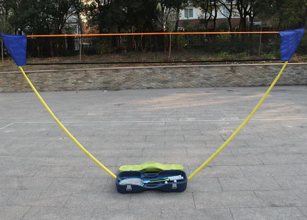 
DKS- Plastic foldable portable badminton net set for practice 