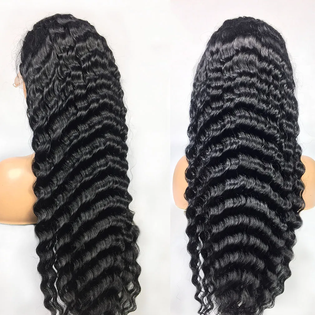 

Wholesale Human Hair Lace Front Wigs Deep Wave 13*4 Bob Wigs Human Hair Lace Front Brazilian, Black