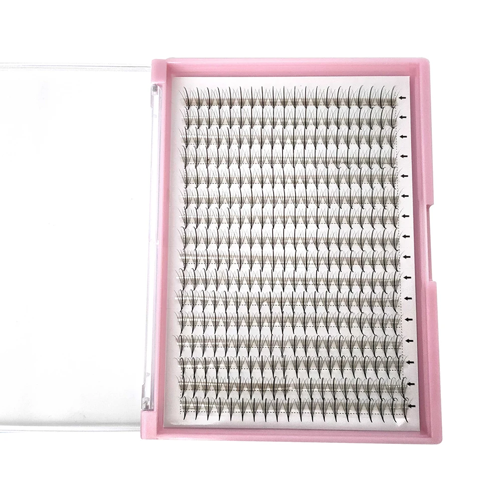 

High quality wispy 7D 5D sharp base volume lashes spike pre made fans fans