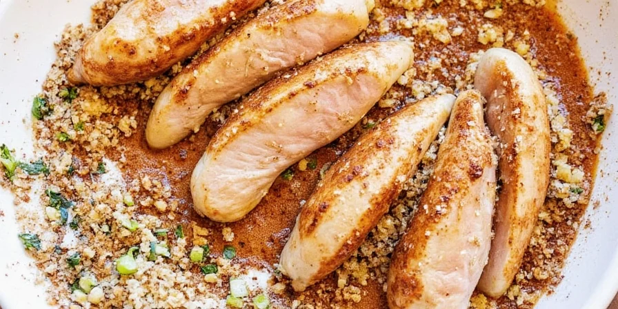 Top 10 chicken spices arranged in small jars