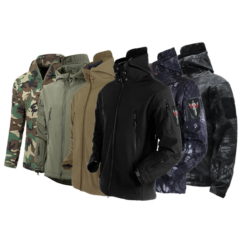 

Designer Army Military Sports Windbreaker Waterproof Hiking Men's Jackets For Winter, Picture shows