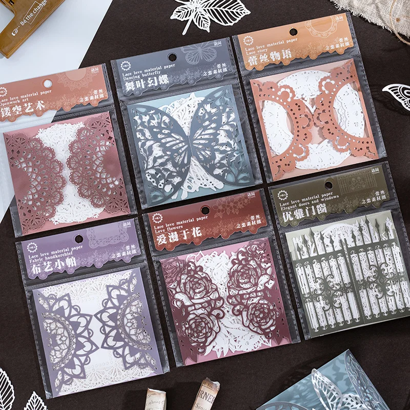 

6 designs 10 pcs / pack scrapbook paper different pattern insect decoration paper for DIY craft planners JIUMO