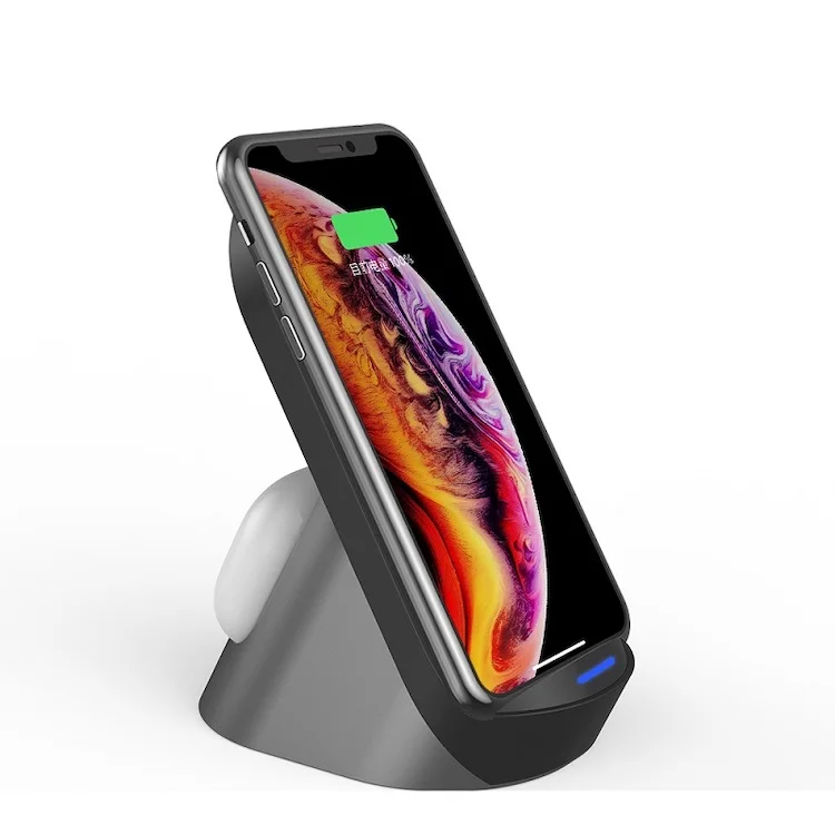 

H19 Portable Universal Compatible Qi Fast Charging 2 in 1 Wireless Charger 15W Magnetic Wireless Chargers Stand